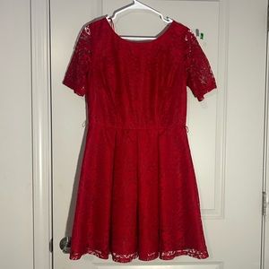 Red Danny and Nicole dress